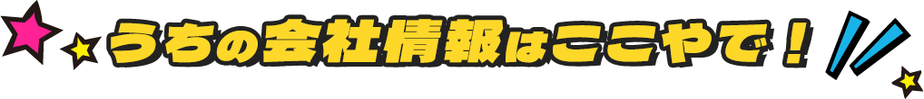 うちの会社情報はここやで！